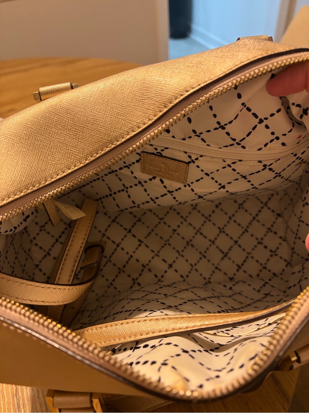 Rose Gold Kate Spade Purse - Picture 6 of 6